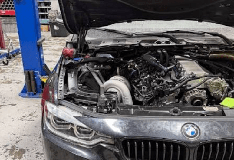 Turbo nuevo instalado en el vehículo